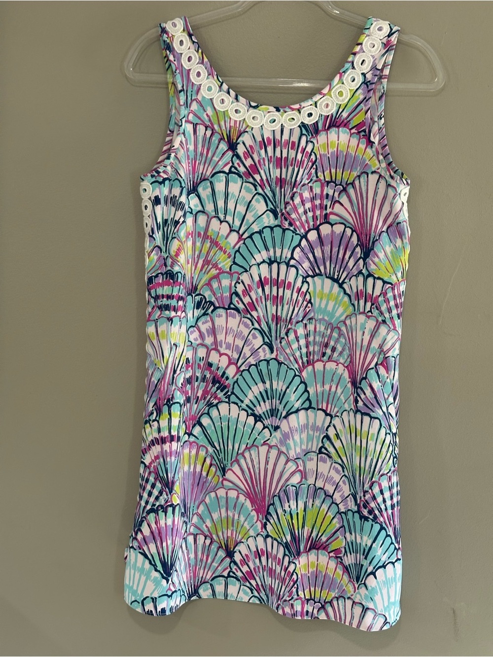 Lilly Pulitzer Multicolor Shell Print Tank Dress - Teal, Pink, Purple, Yellow